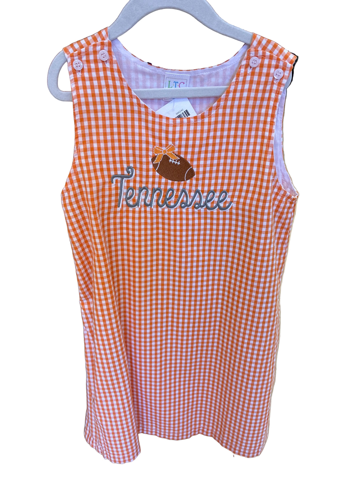 LTC Orange Gingham TN Dress, 8