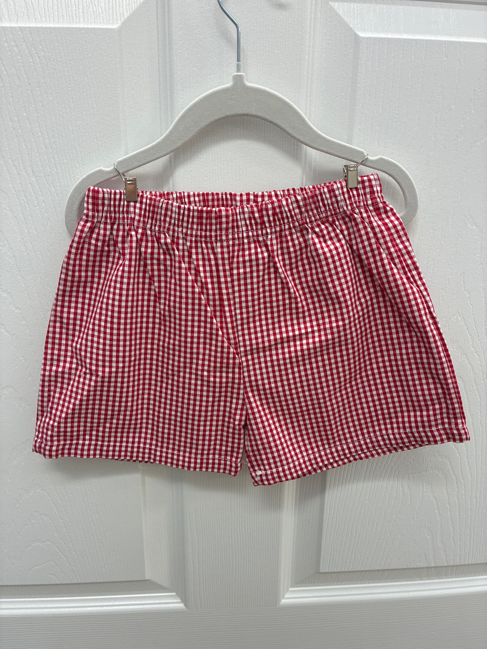 JB Red Plaid Shorts, 3
