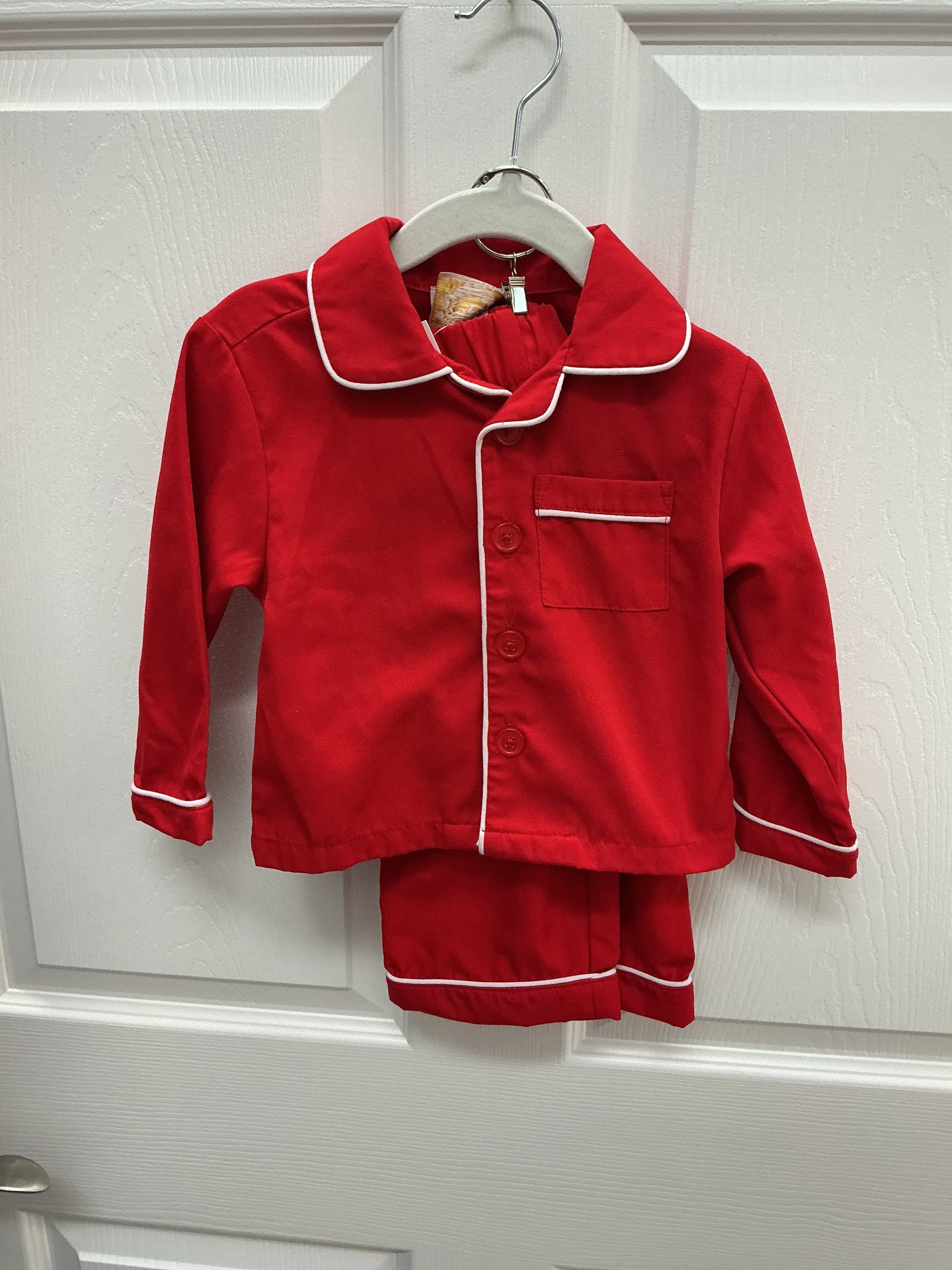 TBBC Red PJs, 12-18 mos