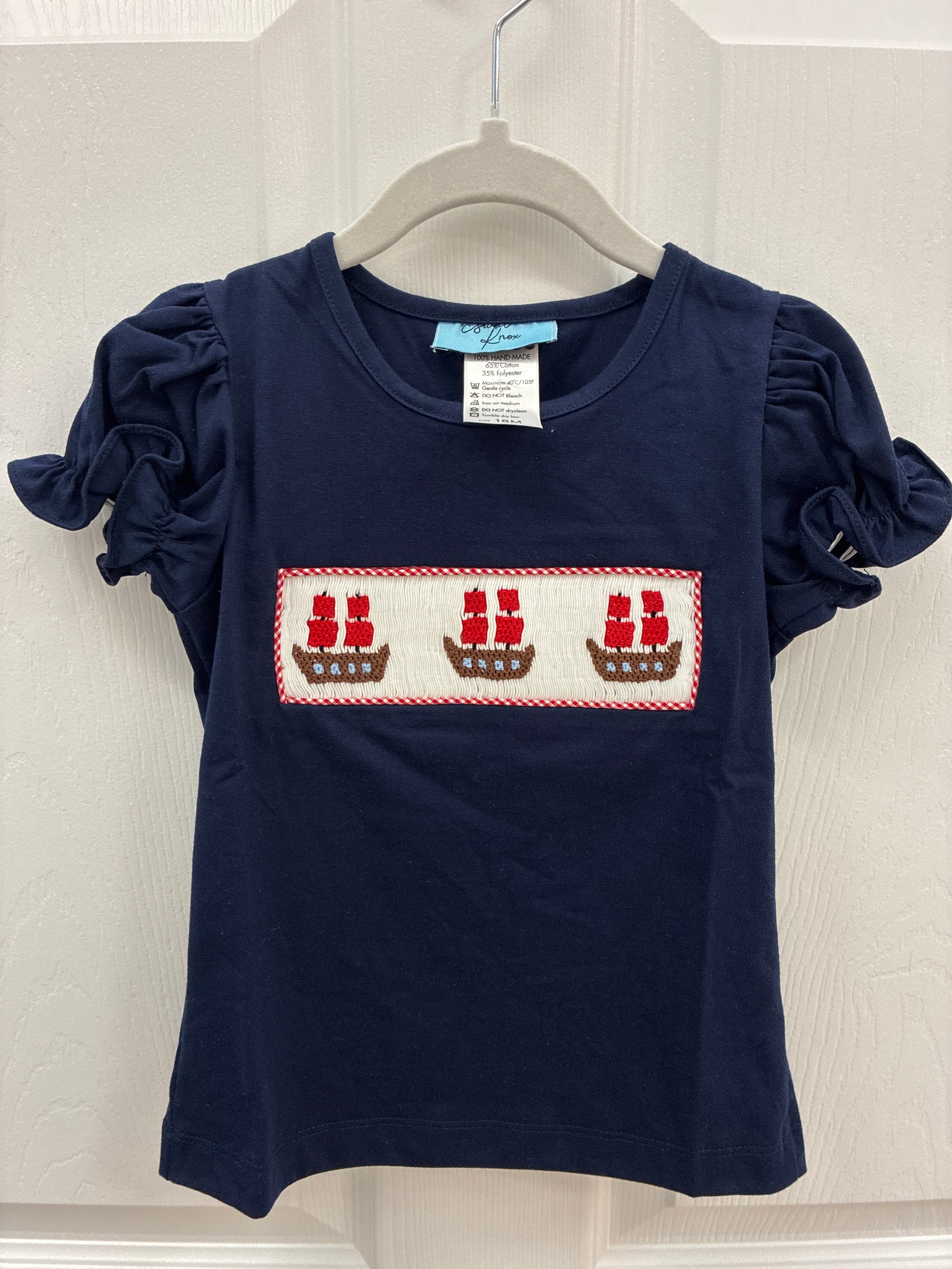 SK Girls Pirate Top, 18 mos