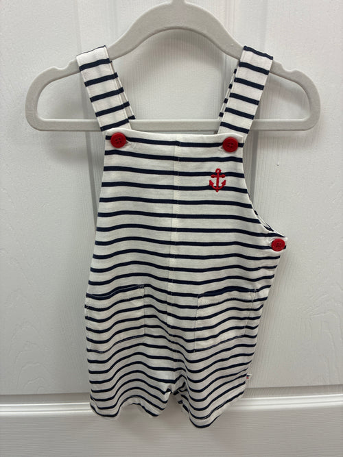 B Stripe Romper, 12 mos