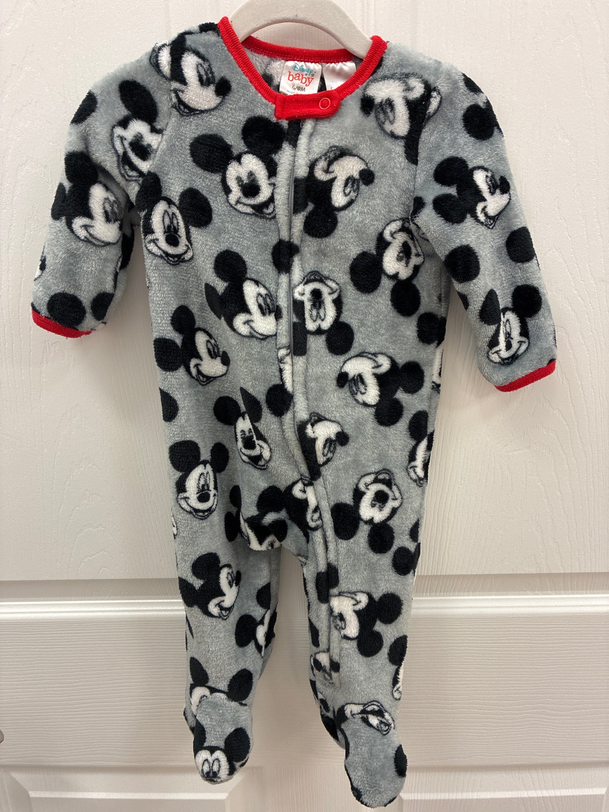 Mickey Fleece Footie, 6-9 mos