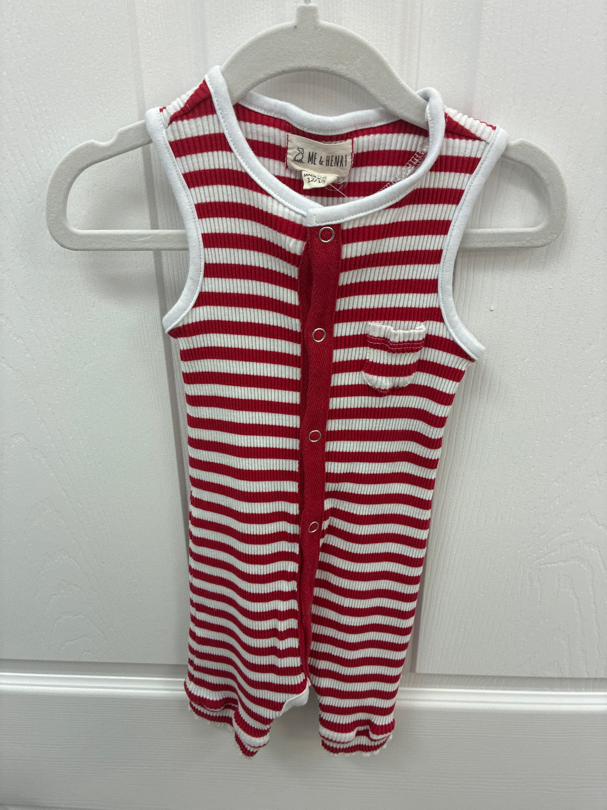 M+H Red Stripe, 12-18 mos