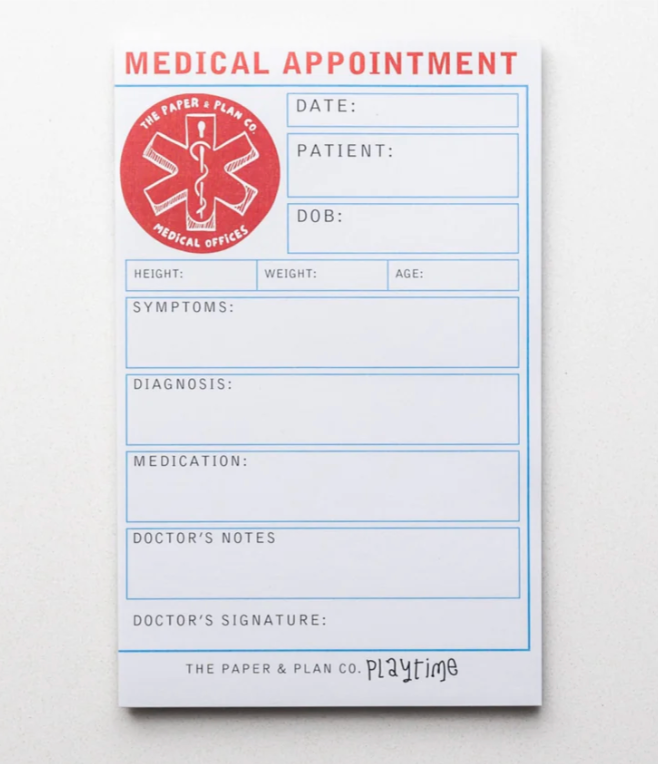  Playtime Pad® Medical Appointment