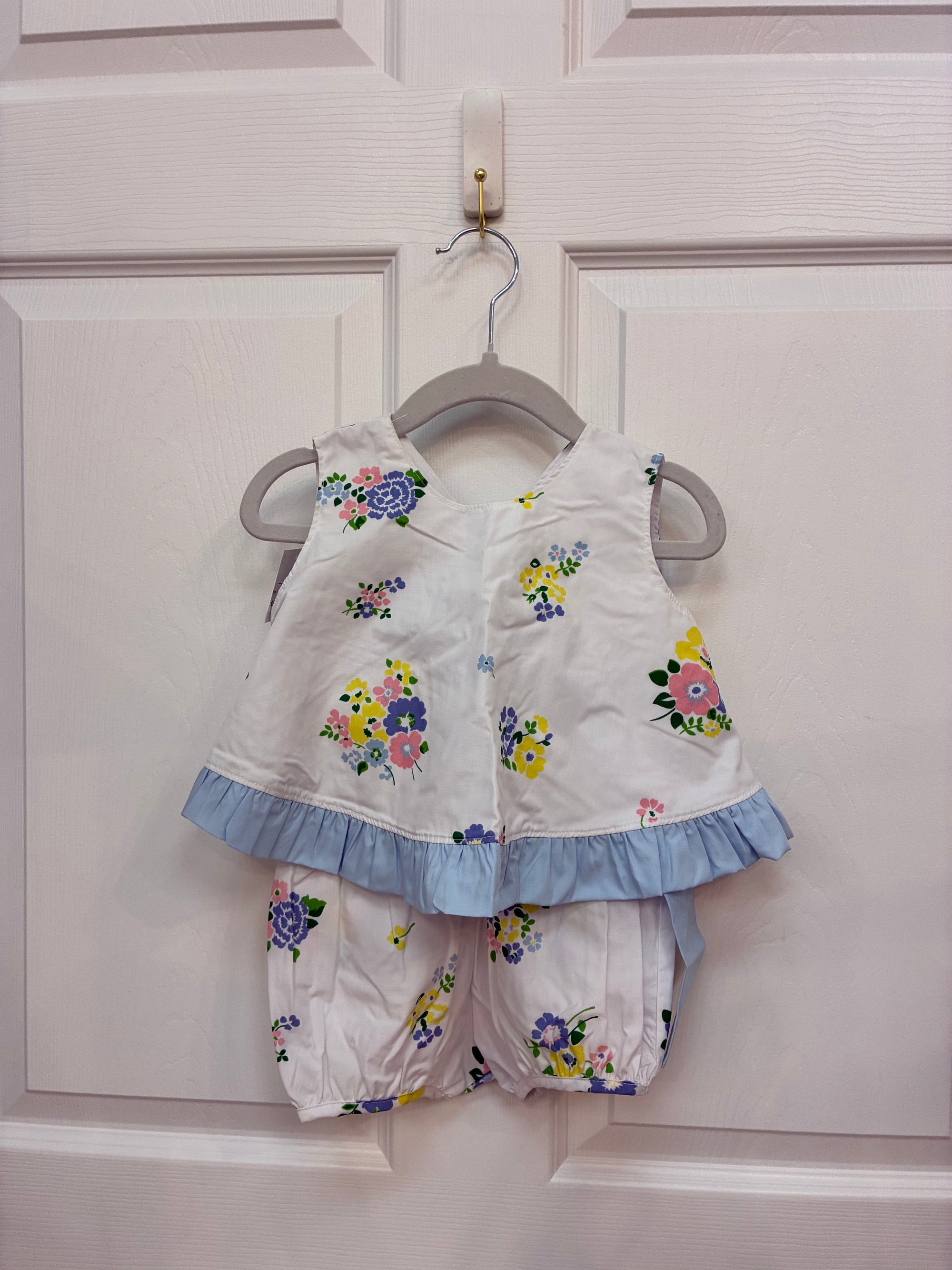 TBBC White Floral Swingback Set, 18-24 mos