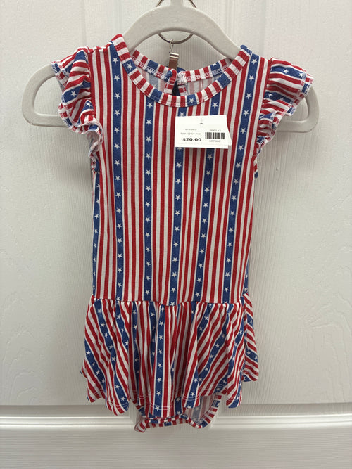 B&R  USA Stripe Set, 12-18 mos