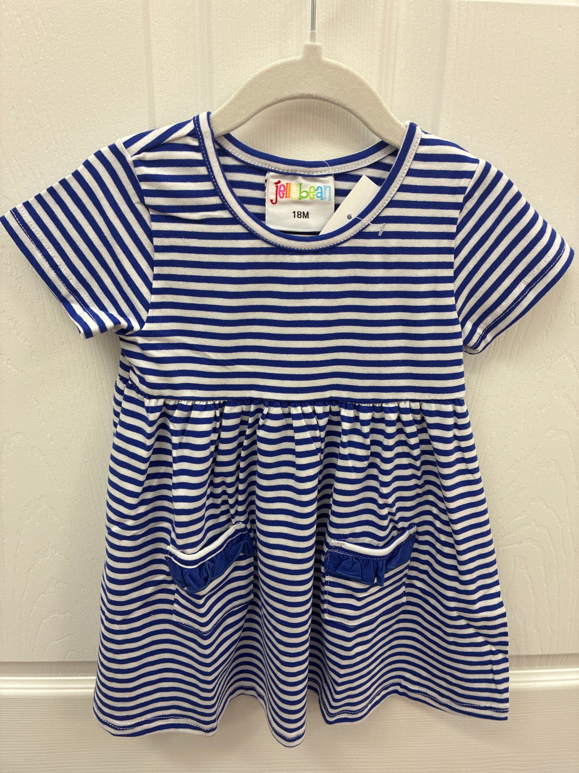 JB Royal Blue Stripe, 18 mos