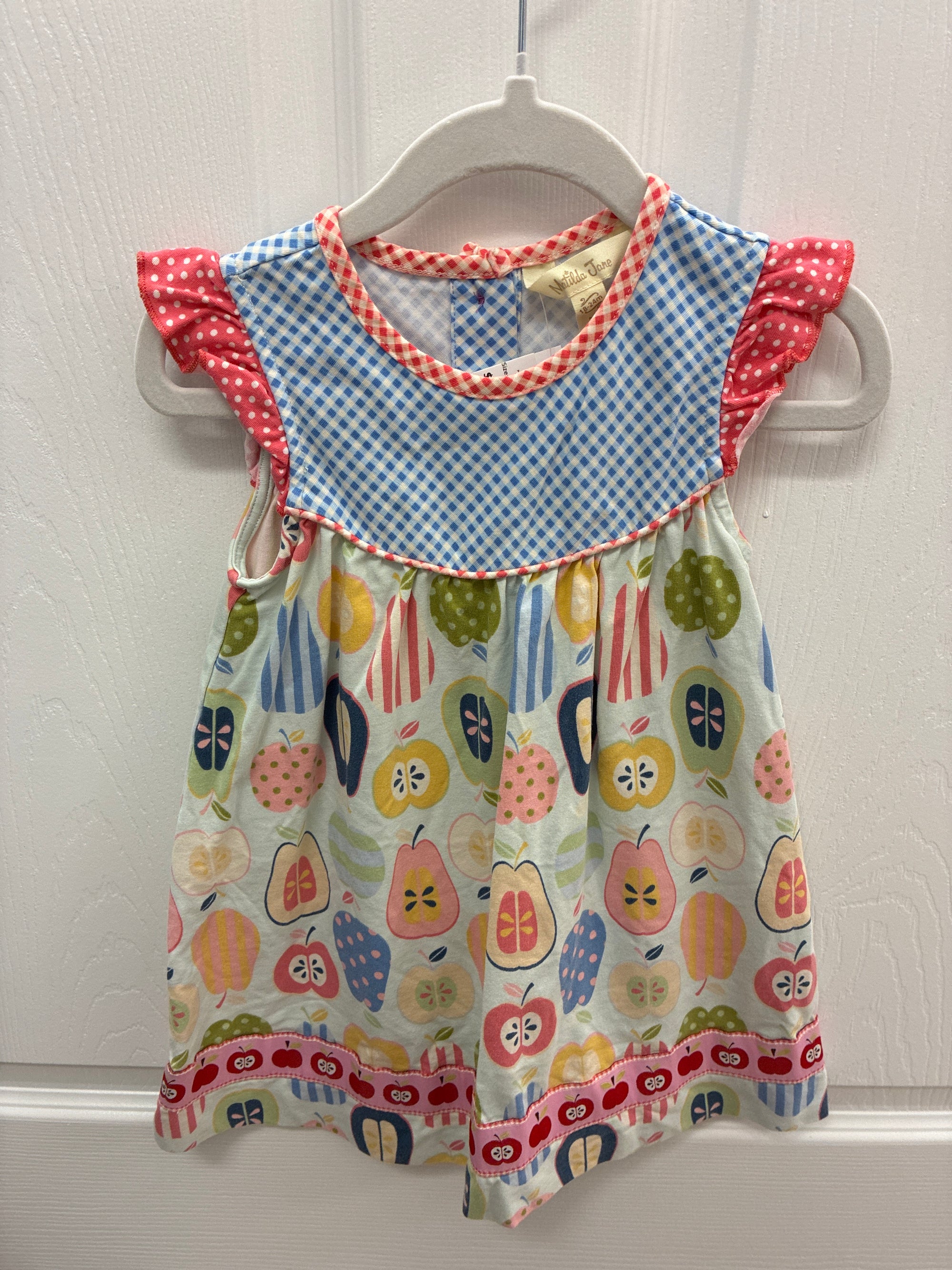 MJ Apple Dress, 18-24 mos