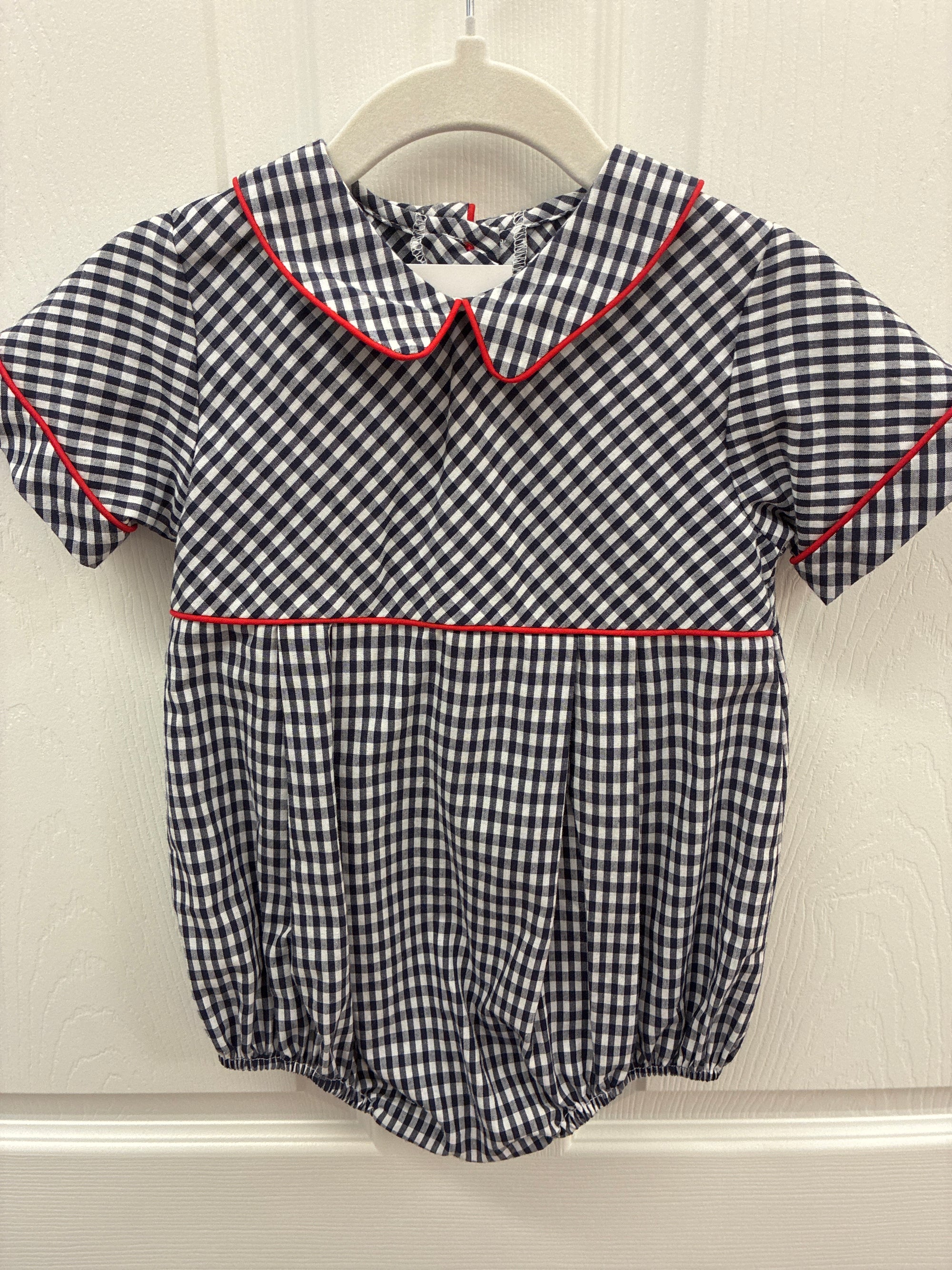 TBBC Navy Plaid Bubble, 2T