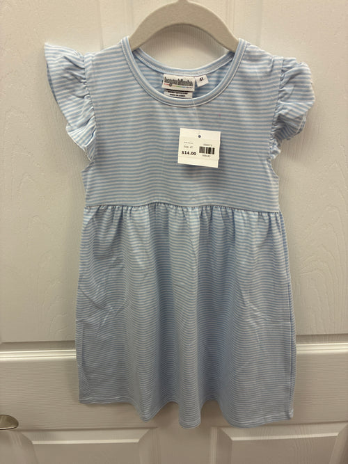BB Blue Stripe Dress, 4T