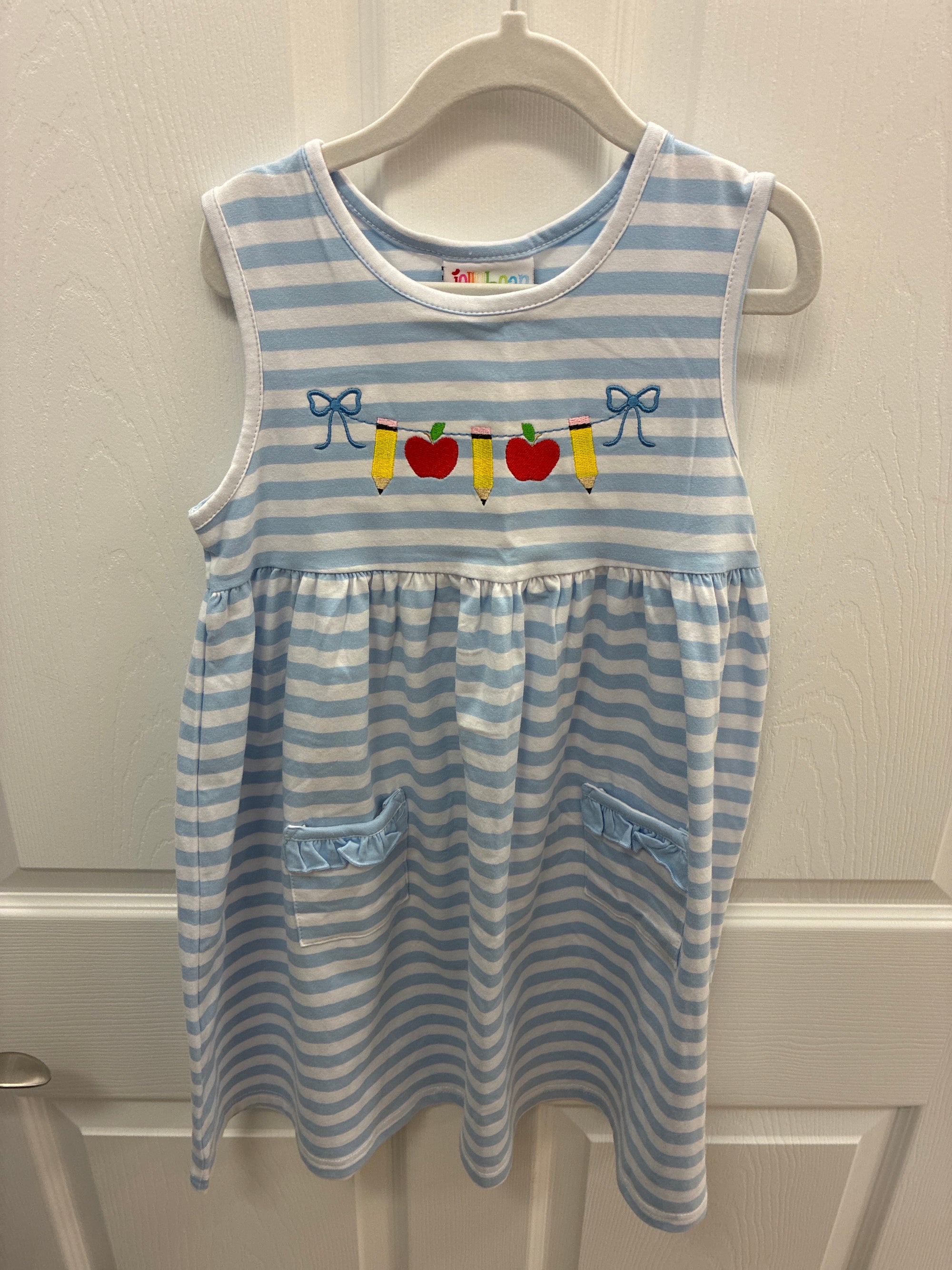 JB blue stripe BTS banner dress, 7