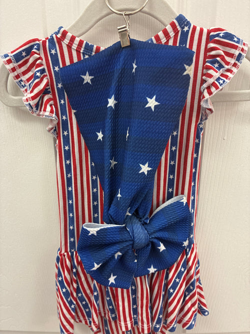 B&R  USA Stripe Set, 12-18 mos